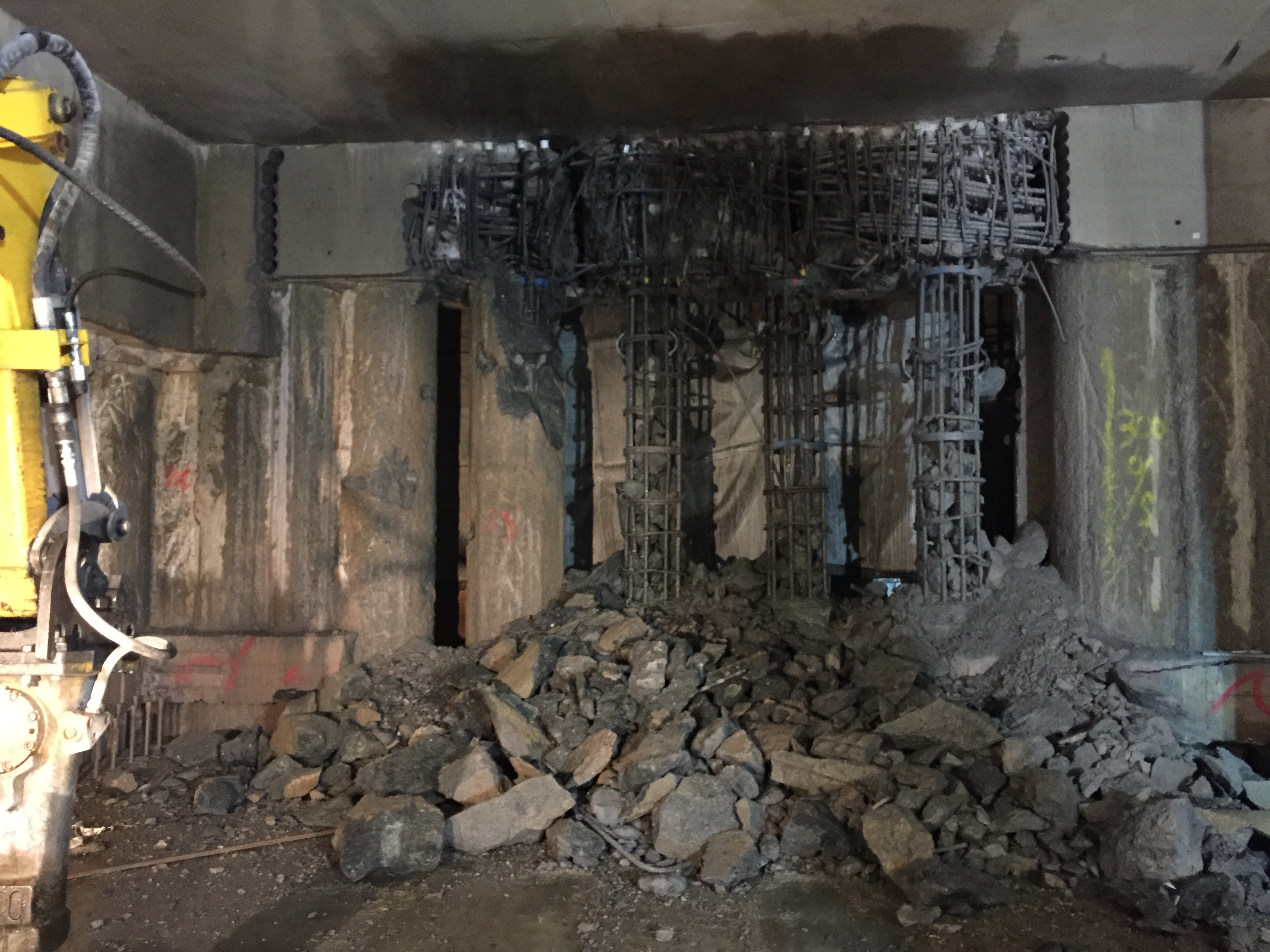 Demolition area